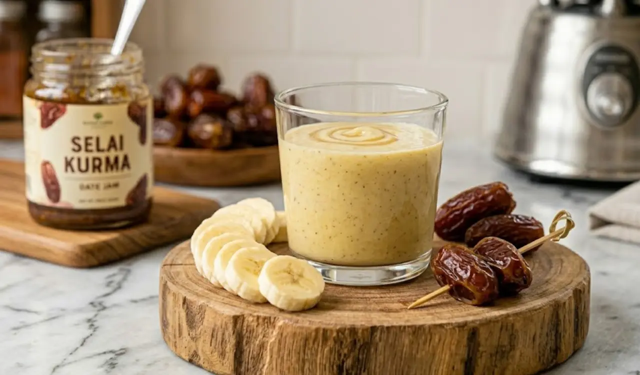 smoothies pisang kurma
